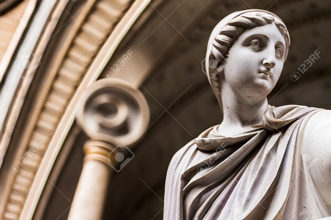 May 30, 2016: Statue of a woman in the Vatican Museum, Vatican City