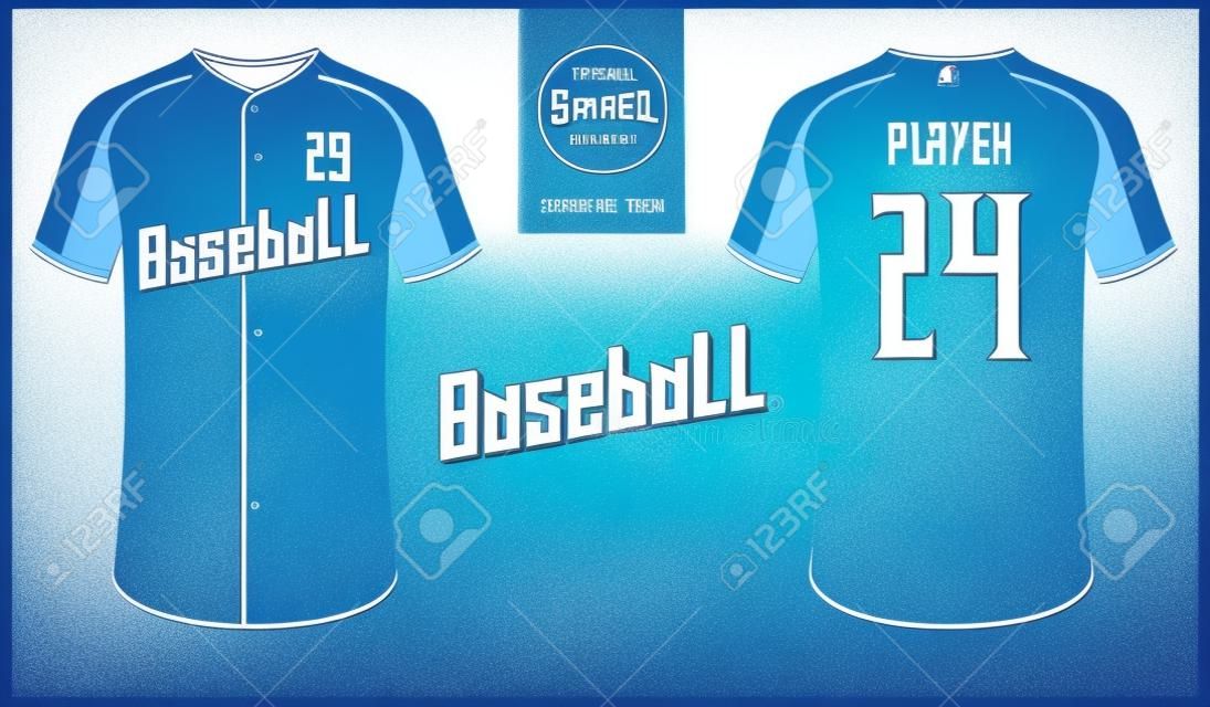Baseball Jersey Sport Uniform Raglan Shirt Sport Template Design
