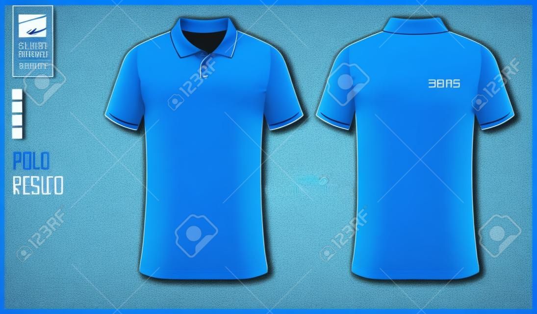 Polo Shirt Mockup Template Design Soccer Jersey Football Kit