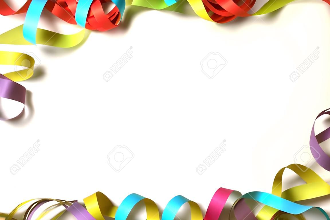 Karneval Papier Streamer in severals Farben machen einen Rahmen für die Exemplar