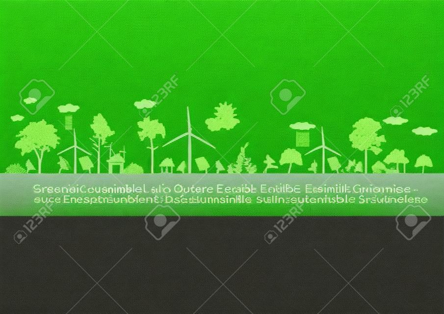 녹색 지구 - 지속 가능한 개발의 개념
