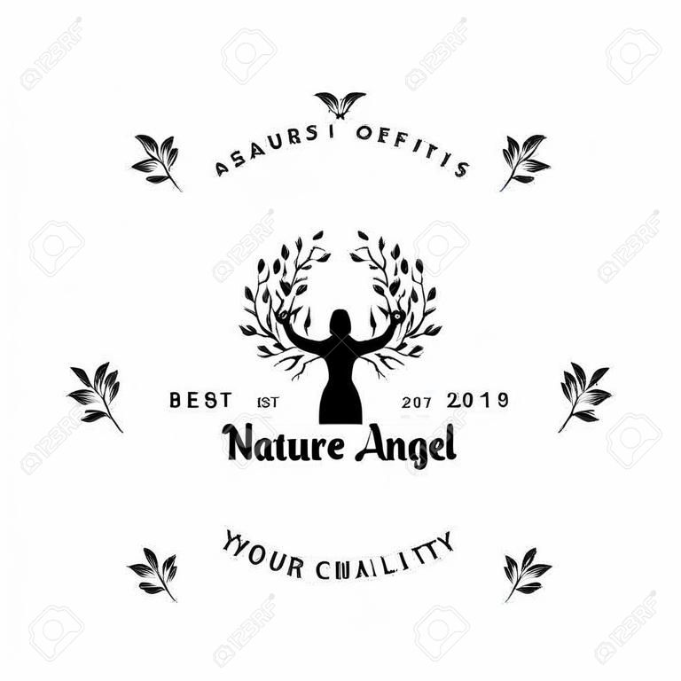 Nature Angel para logotipo moderno