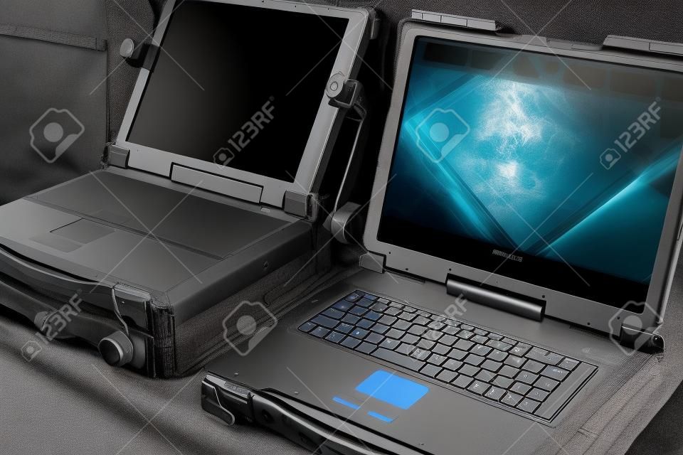 Protected laptops for military and industrial purposes