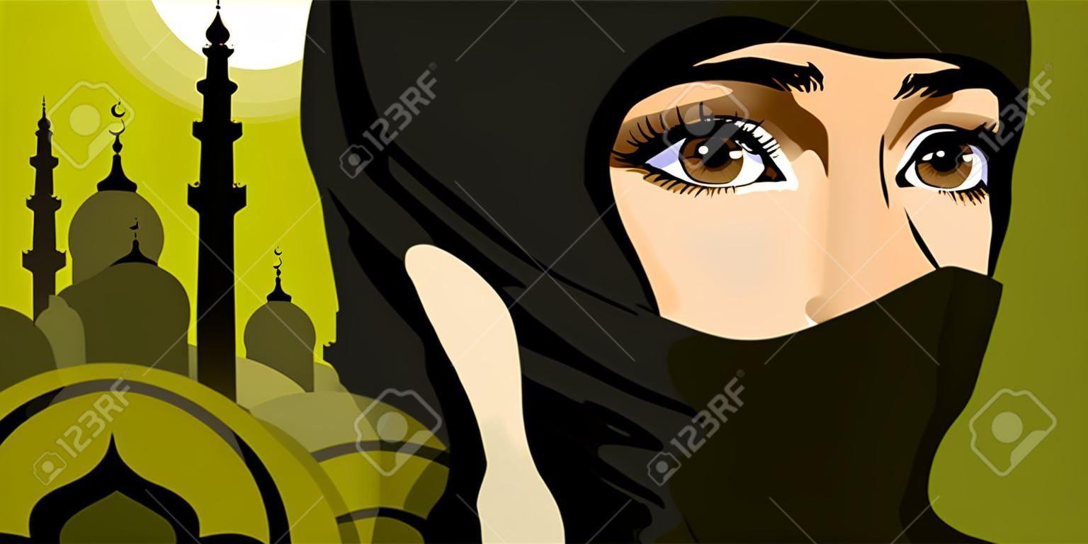 Illustration on the theme of the Muslim religion; 