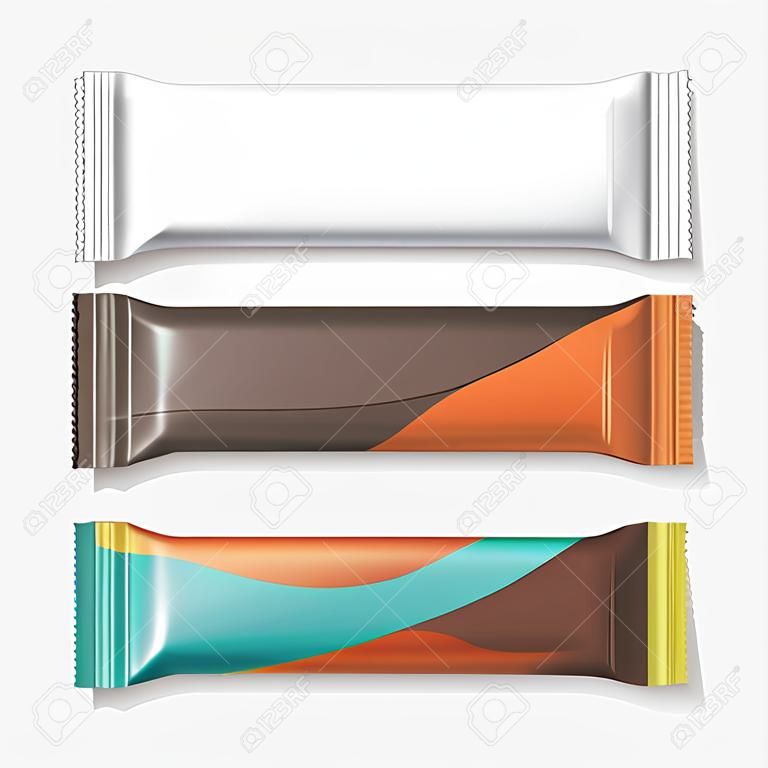 白色或透明的流动包装，塑料薄膜包装，饼干包装，饼干，糖果，巧克力棒，糖果，小吃等包装