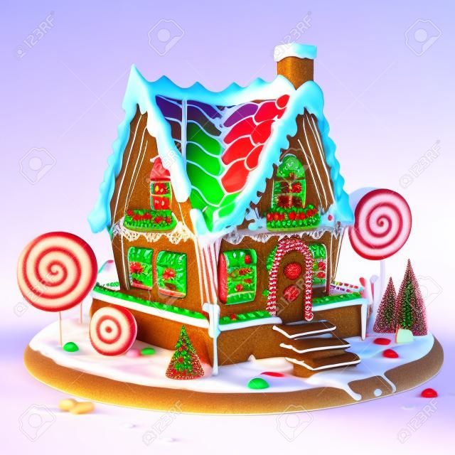 Fazendo uma Gingerbread house - uma casinha de doces