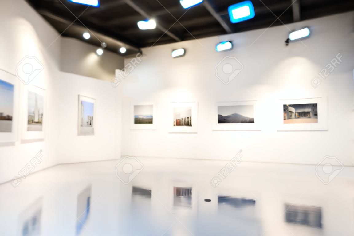 blur white room art gallery exhibition display