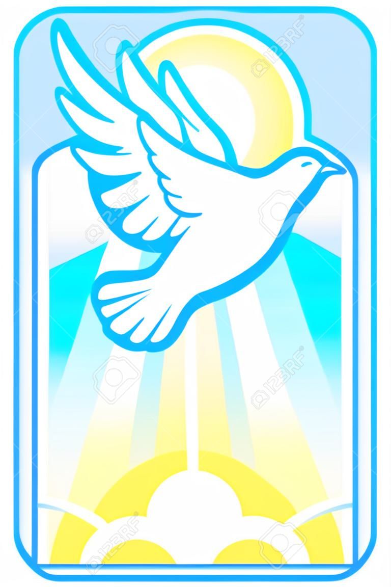 Dove is The Holy Spirit, Christian Trinity symbol