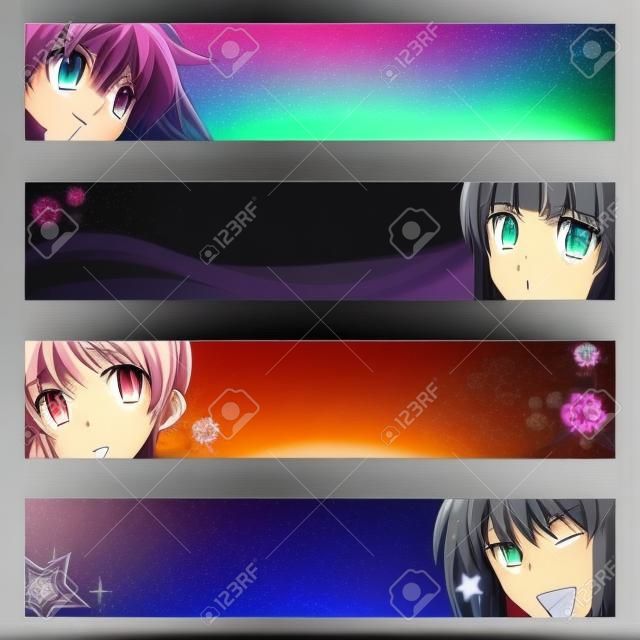 Miss MIXI 《米西小姐》 | Anime Banner Art Design theme | Youtube banners, Banner,  Banner design layout