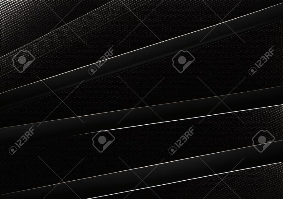Abstract dark background with black stripes. Vector design