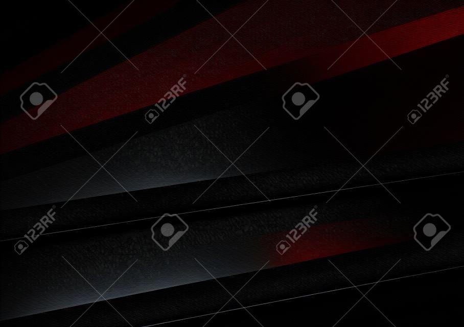 Abstract dark background with black stripes. Vector design