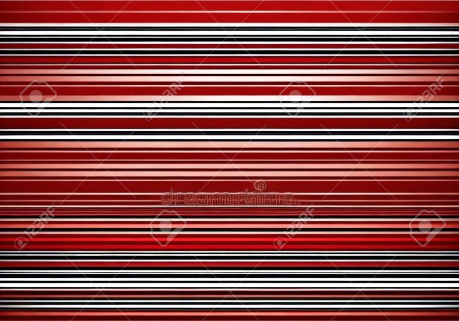 Striped tech metallic corporate background. Abstract red vector design with metal silver stripes