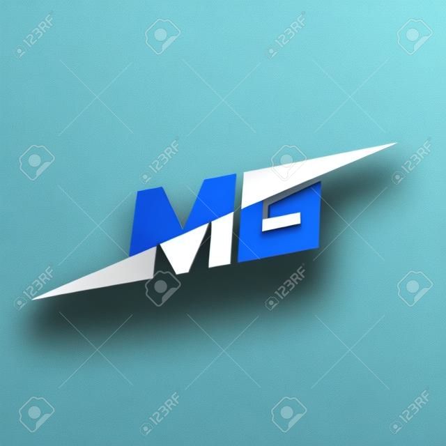 Letter MG Logo design concept template