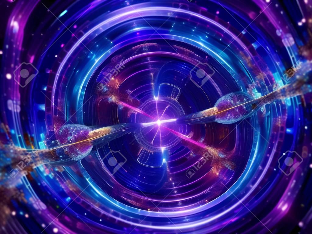 Wormhole Colorful, generato dal computer astratto frattale sfondo