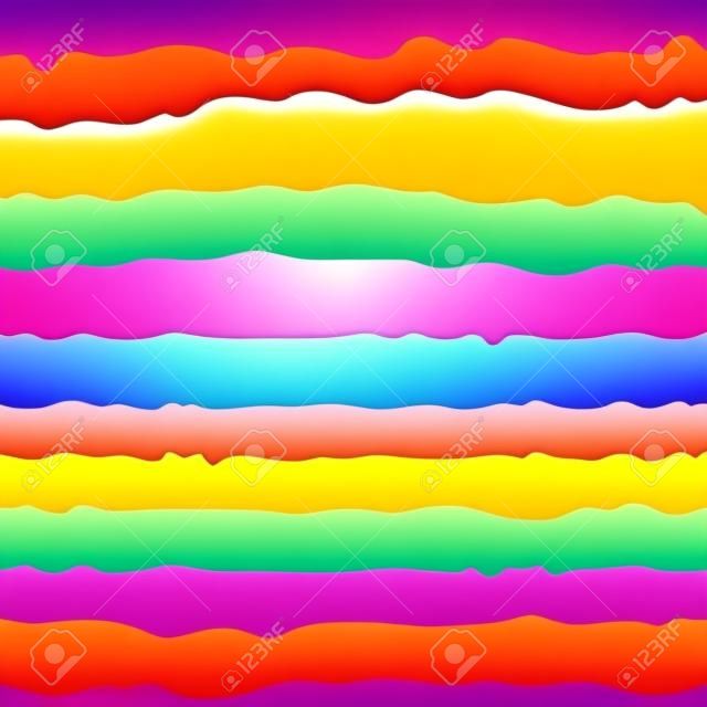 Sfondo arcobaleno simpatico cartone animato in stile semplice