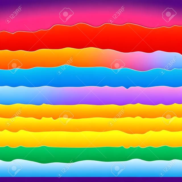 シンプルなスタイルかわいい漫画虹の背景
