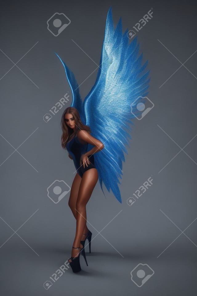 Angel woman posing