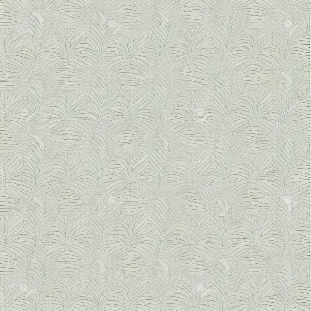 Patrón transparente de vector con hojas y rizos. Fondo floral abstracto monocromo.