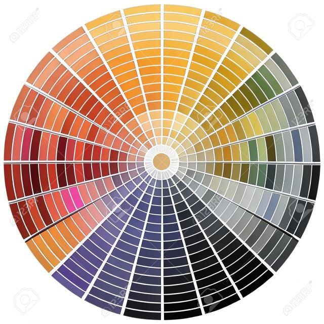 Цветовая палитра. Цветовая схема для допечатной подготовки, печати, теории цвета, калибровка бизнеса