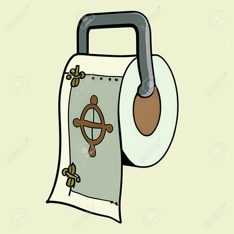 Wektor kreskówka papier toaletowy
