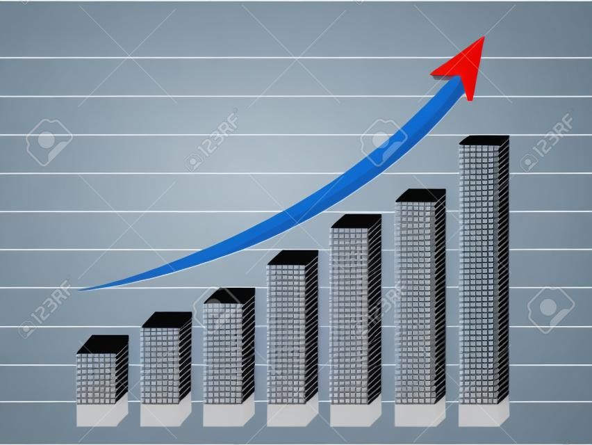 ビジネスの成長グラフ
