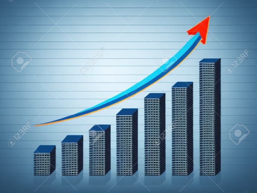 ビジネスの成長グラフ