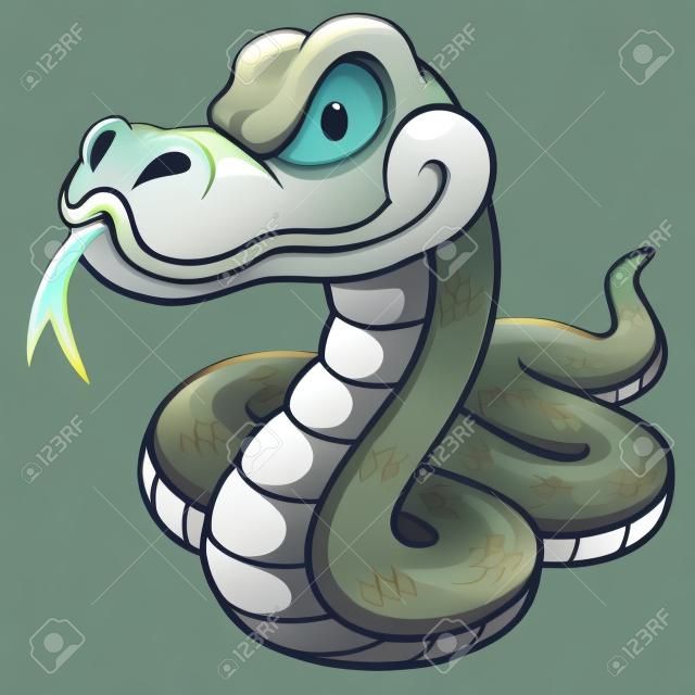 Ilustración de la Serpiente de la historieta
