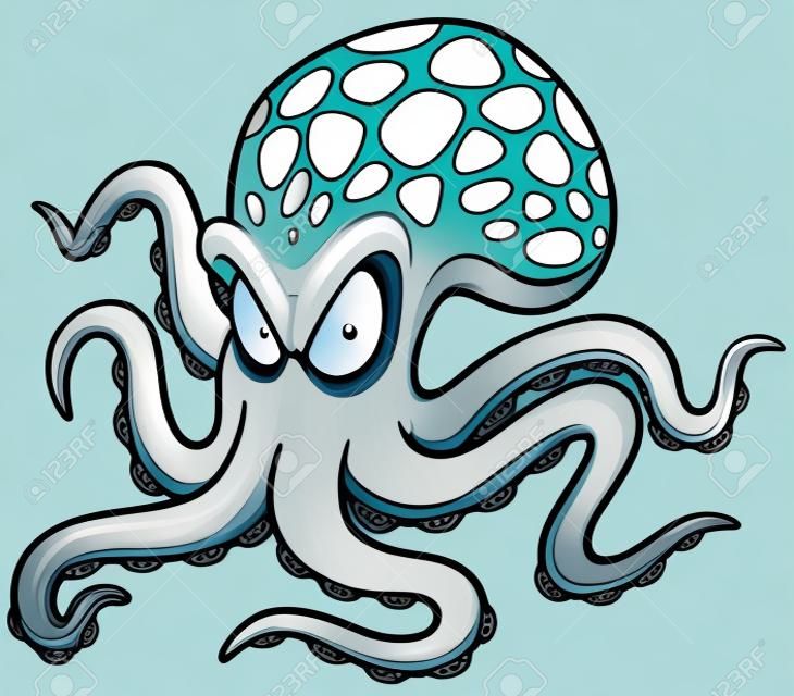 illustratie van Cartoon octopus
