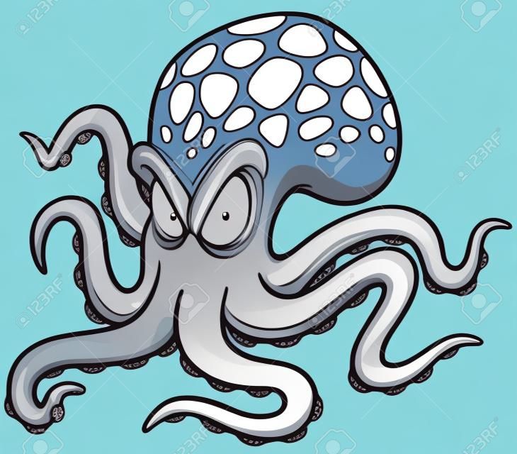illustratie van Cartoon octopus