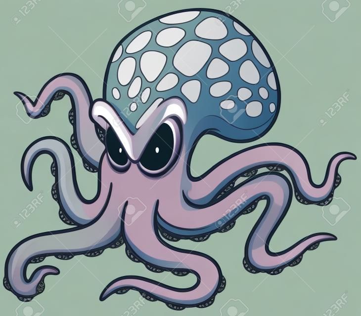 插圖卡通章魚