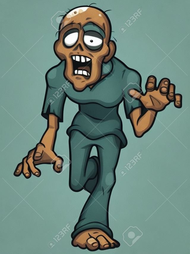 ilustración de dibujos animados zombie