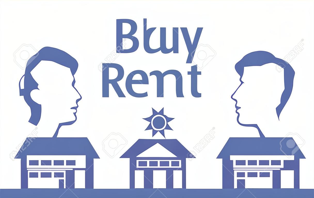 Buy or Rent concept