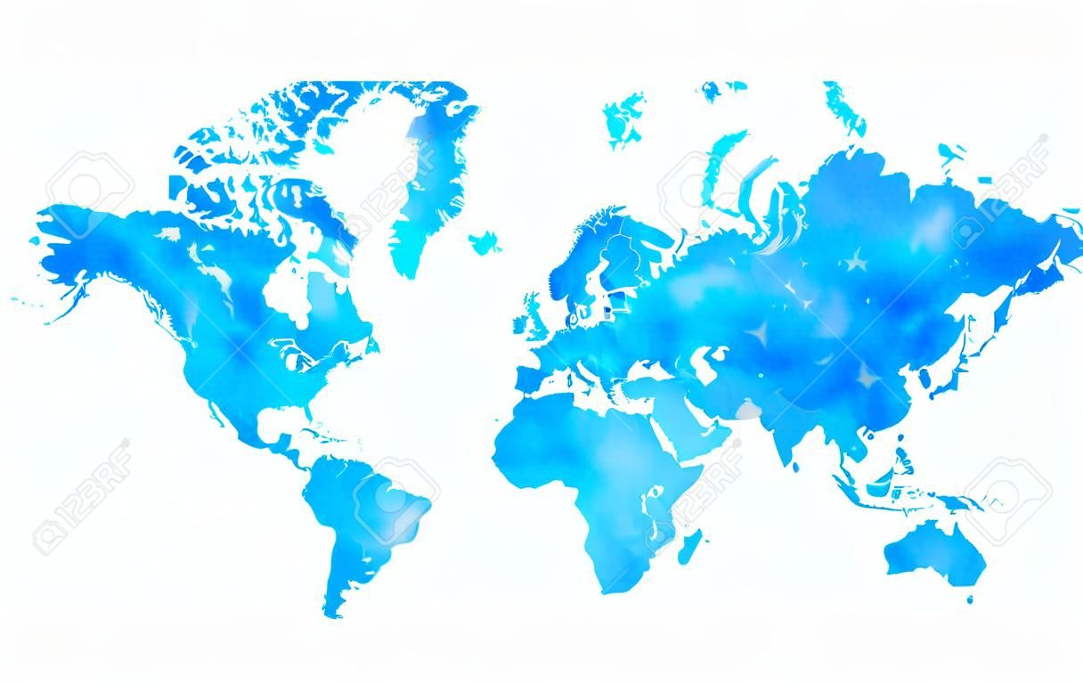 Vetor de mapa do mundo