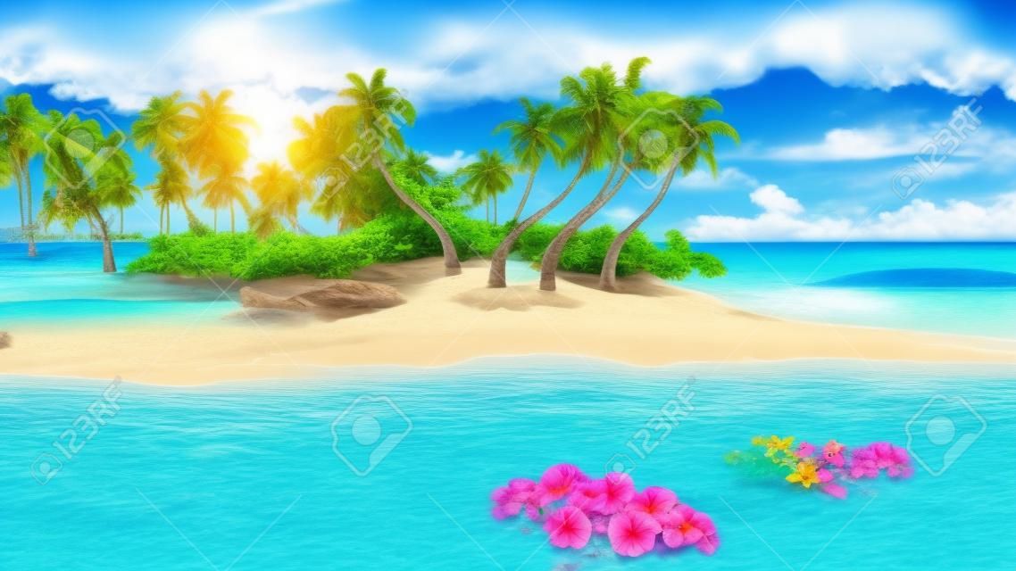 熱帶天堂海灘