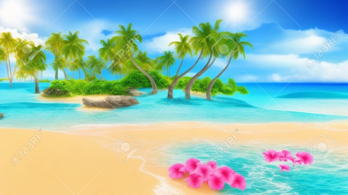熱帶天堂海灘