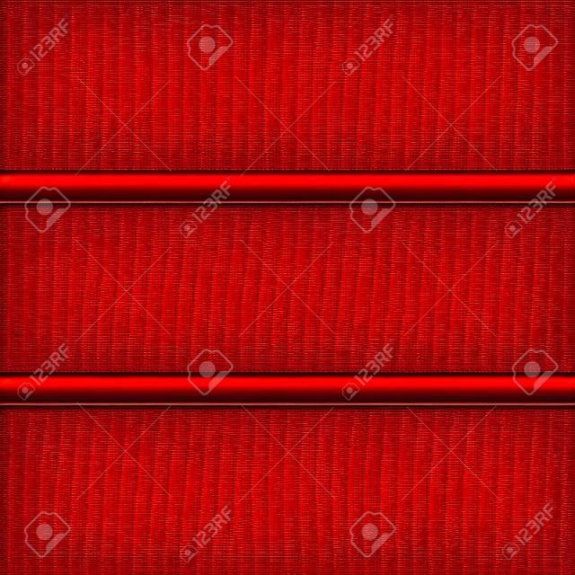 Metal scratched texture with red perforation. Vector 3d illustration