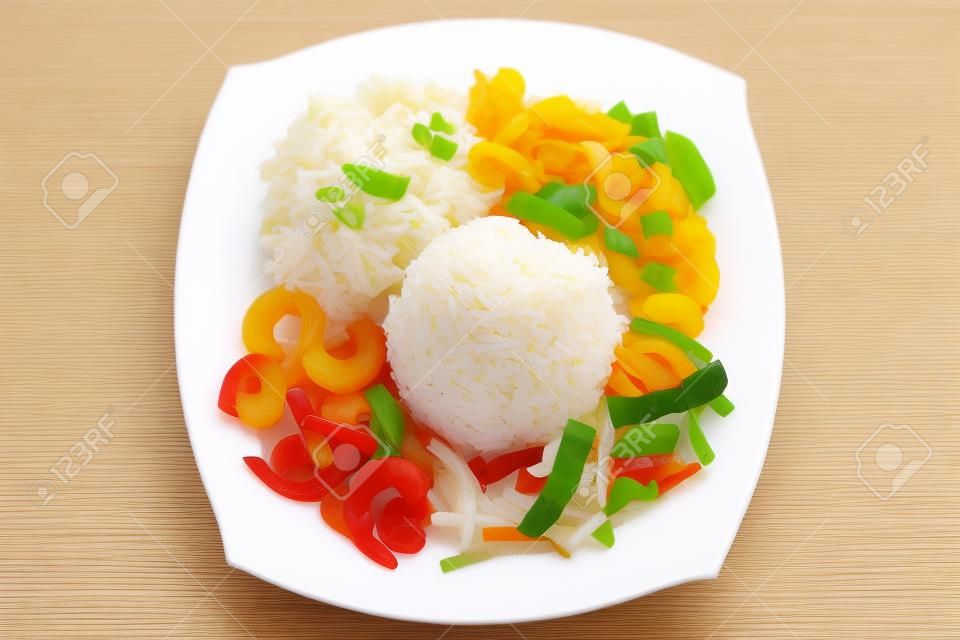 中国伝統的な混合、はさみカット米します。