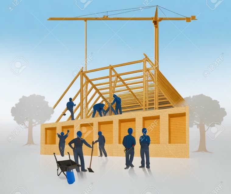 la construcción de viviendas las obras de construcción