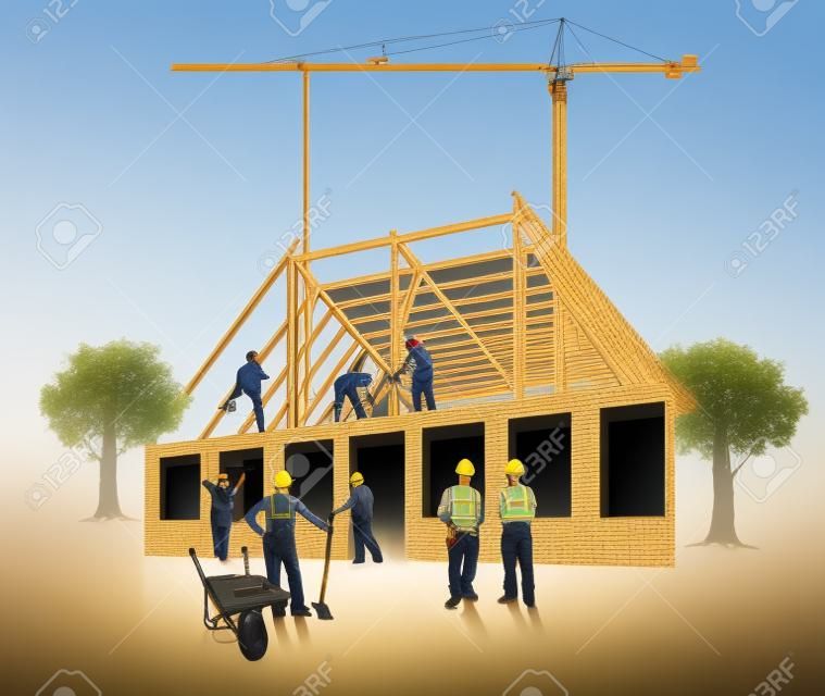 Haus Bauleistungen im Hochbau