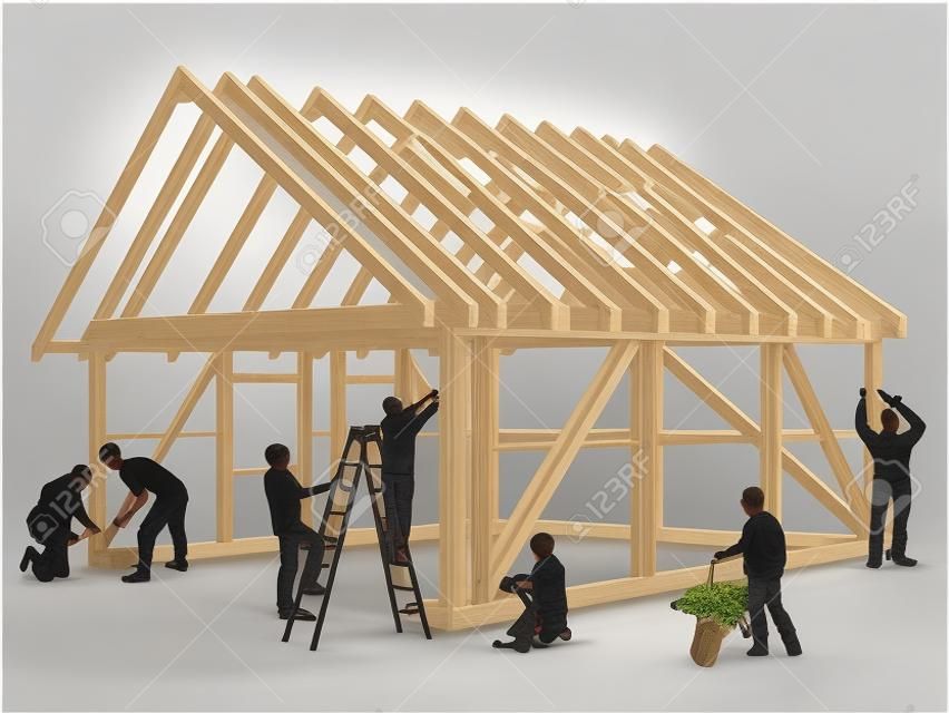 木製の家を建てる