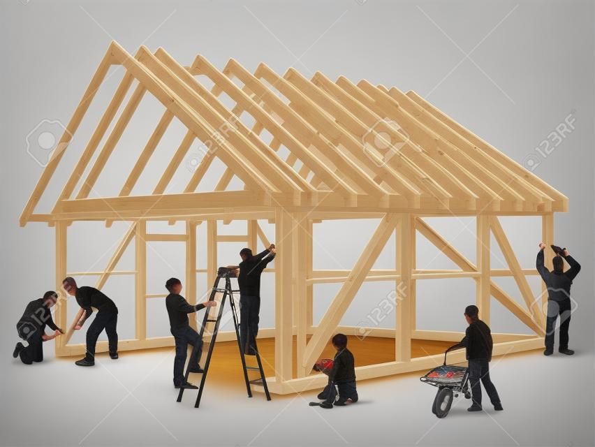 木製の家を建てる