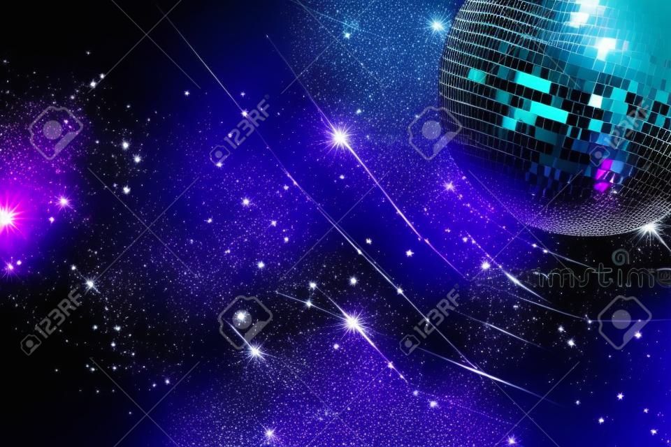 диско-шар фон пространство фон зажигать Discoball дизайн ночного клуба графический концепция - изображение запаса