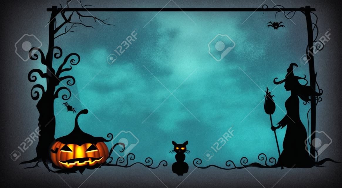 Halloween frame design