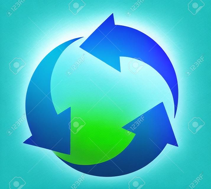 Diseño de icono de reciclaje