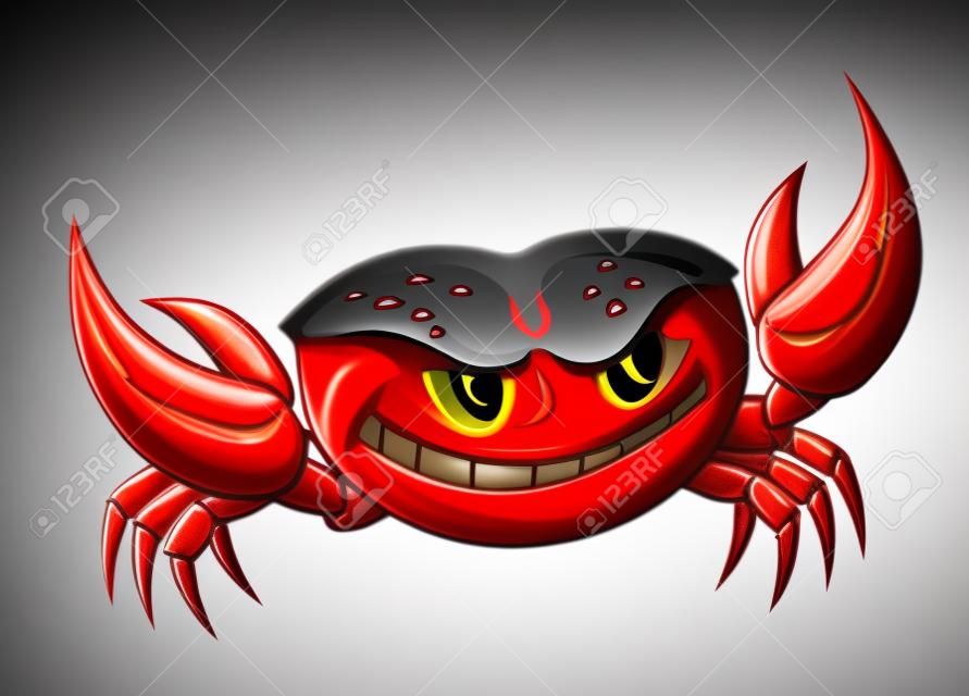 Red Krabbe mit Krallen für Maskottchen