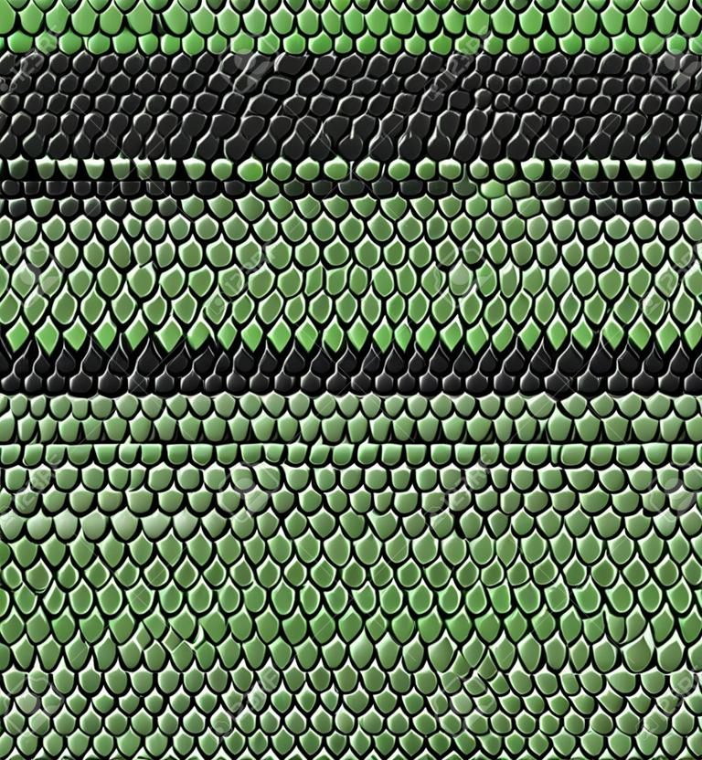 Зеленый бесшовный узор змеиной кожи для фона