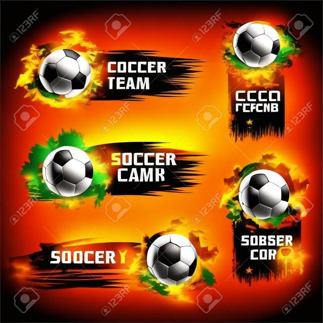 Vector soccer team football championship backdrops