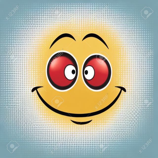 Emoji satisfeito rindo cabeça, mundo sorriso dia símbolo isolado suporte centro bot avatar com sorriso gentil. Vector feliz smiley com boca rindo, emoticon emoji chatbot em bom humor, imprimir arte