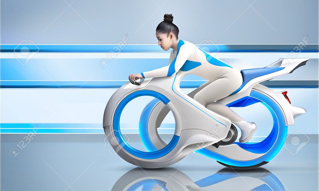 Cazip geleceğin bisiklet sürücüsü - Future koleksiyonu