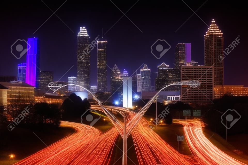 Atlanta, Georgia, USA városkép éjszaka.